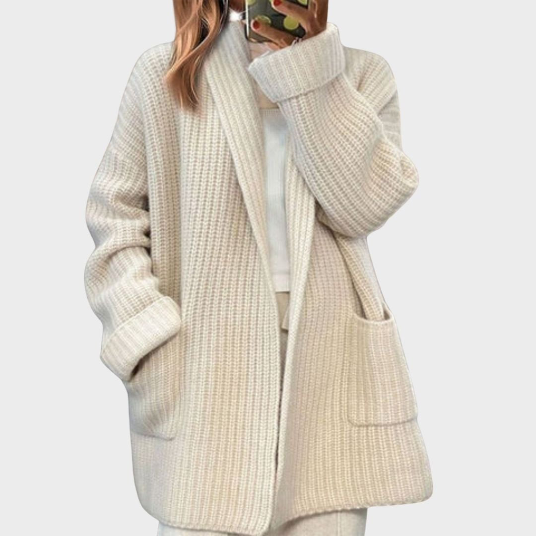 Cardigan Knitted Open Front Oversized Relaxed Fit