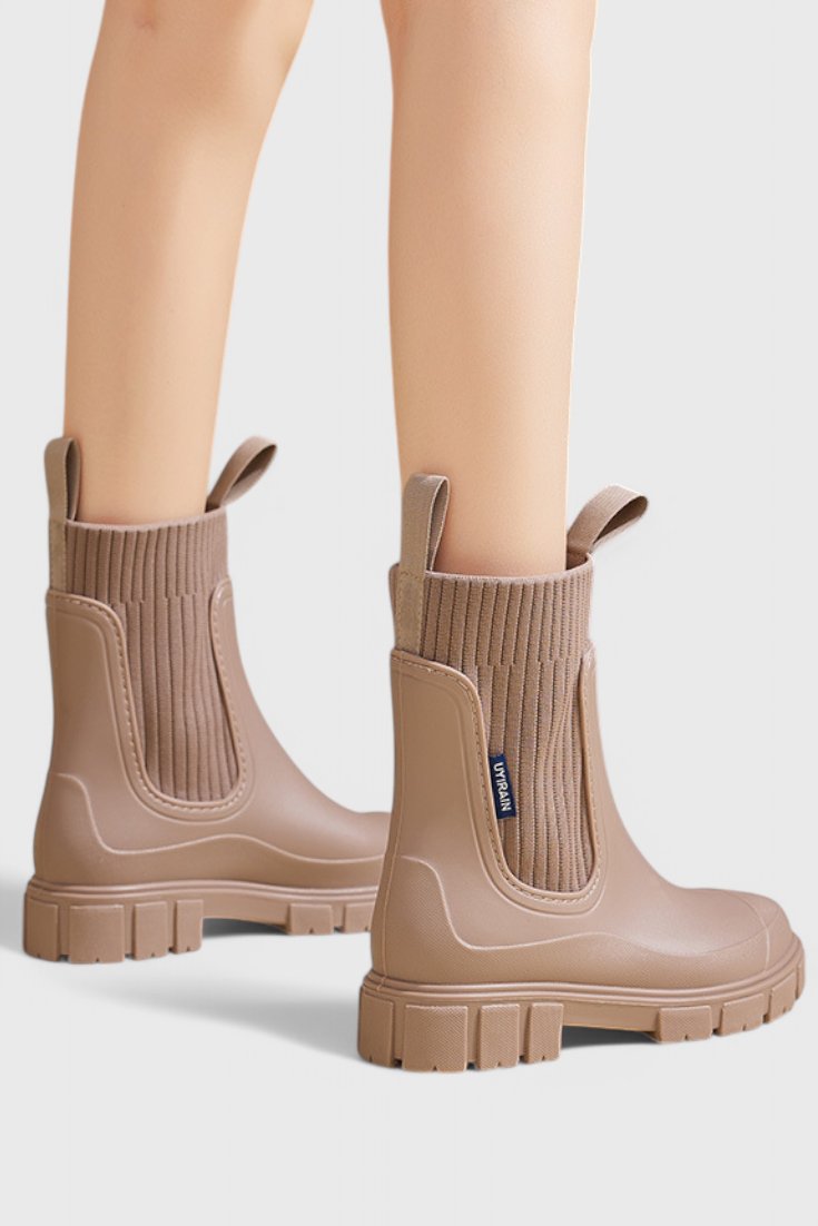 Chelsea Boots Waterproof Ankle Elastic Side Panel