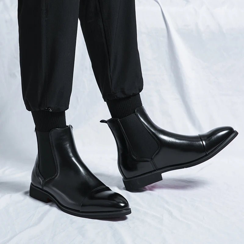 Chelsea Boots Women's Ankle Height Elastic Panels Smooth