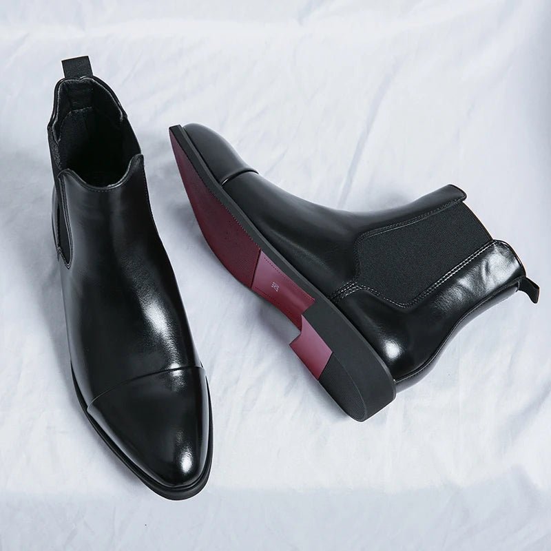 Chelsea Boots Women's Ankle Height Elastic Panels Smooth