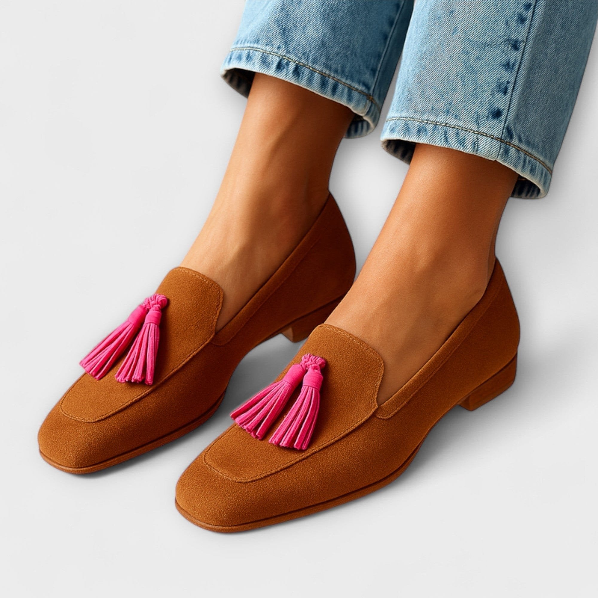Loafers Women's Tassel Slip-On Comfort Low Heel
