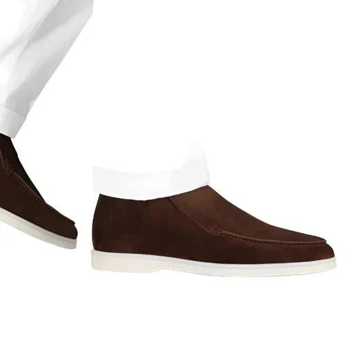 Men's Suede Chukka Boots Slip-On Desert Style Comfort