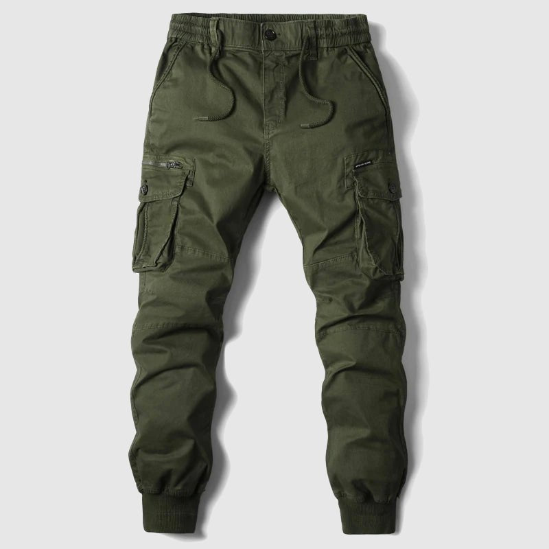 Men's Tactical Multi-Pocket Cargo Jogger Pants - Green