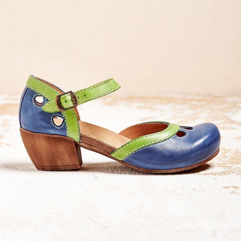 Orthopedic T-Bar Sandals Low Heel Arch Support Comfort