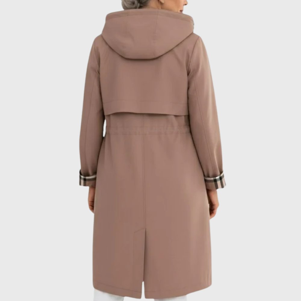 Trench Coat Lightweight Hooded Women's Long Casual