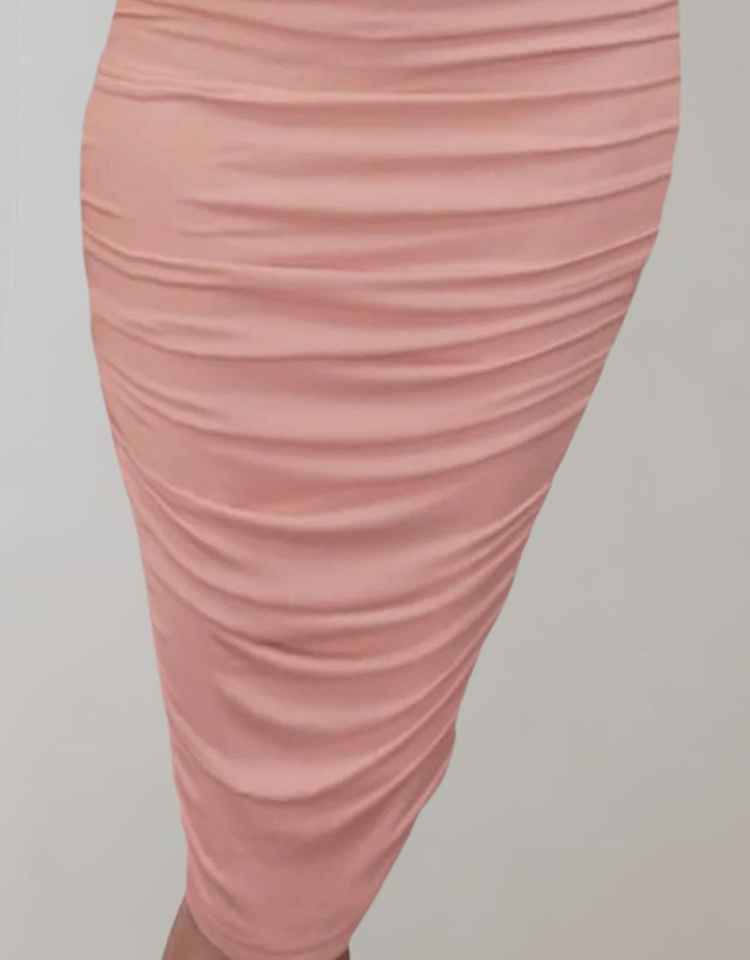 Women's Cold-Shoulder Ruched Bodycon Party Midi Dress