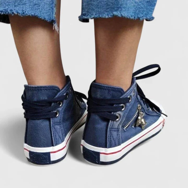 Women's Denim High-Top Canvas Orthopedic Sneakers