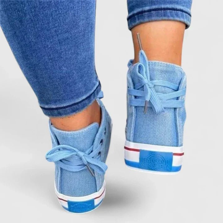 Women's Denim High-Top Canvas Orthopedic Sneakers