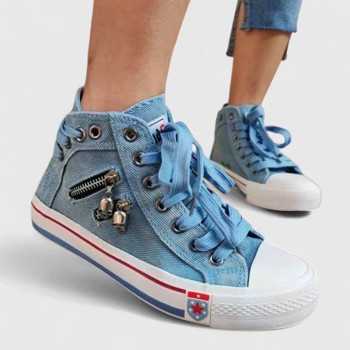 Women's Denim High-Top Canvas Orthopedic Sneakers