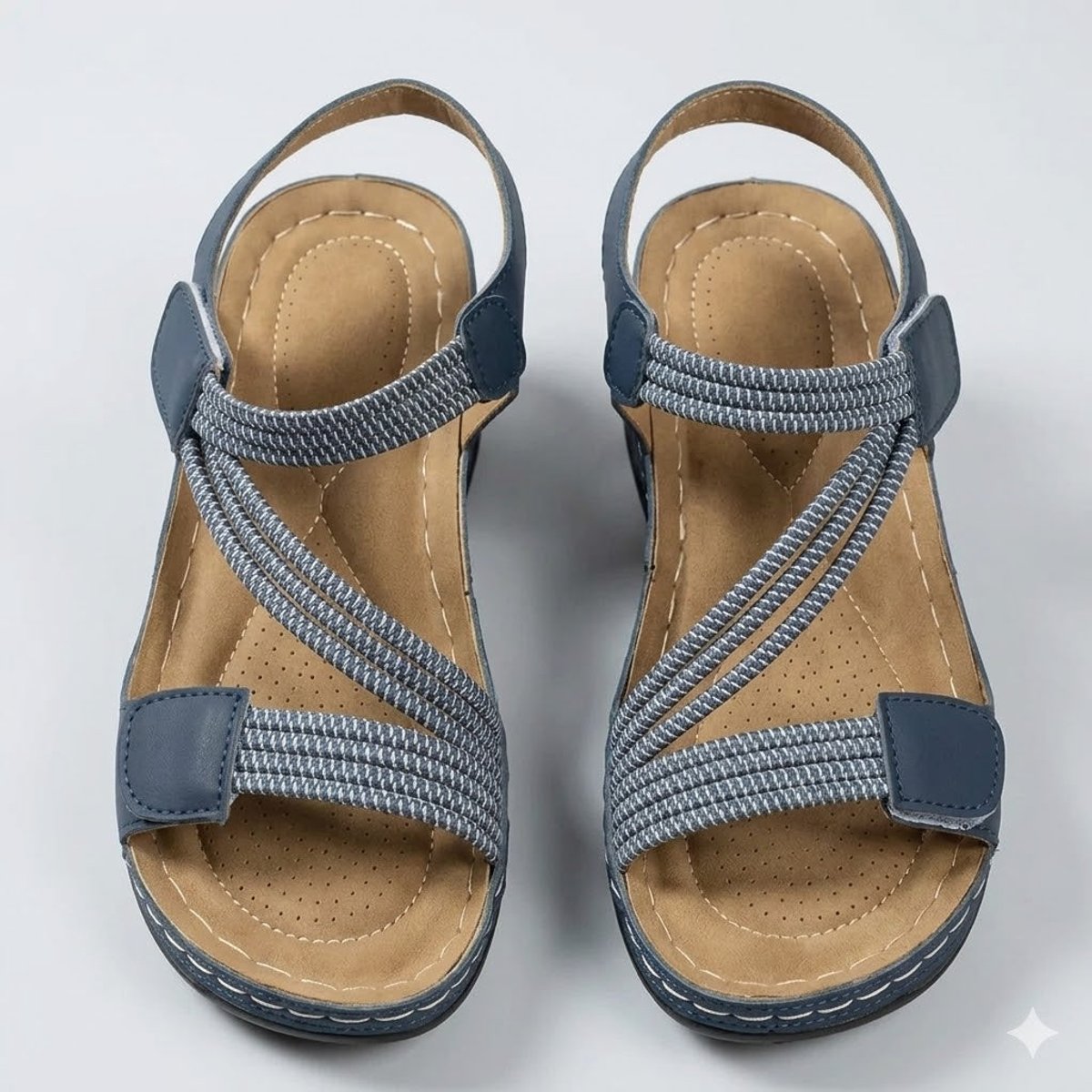 Women's Elastic Strap Adjustable Comfort Sandals Lightweight Cushioned Sole