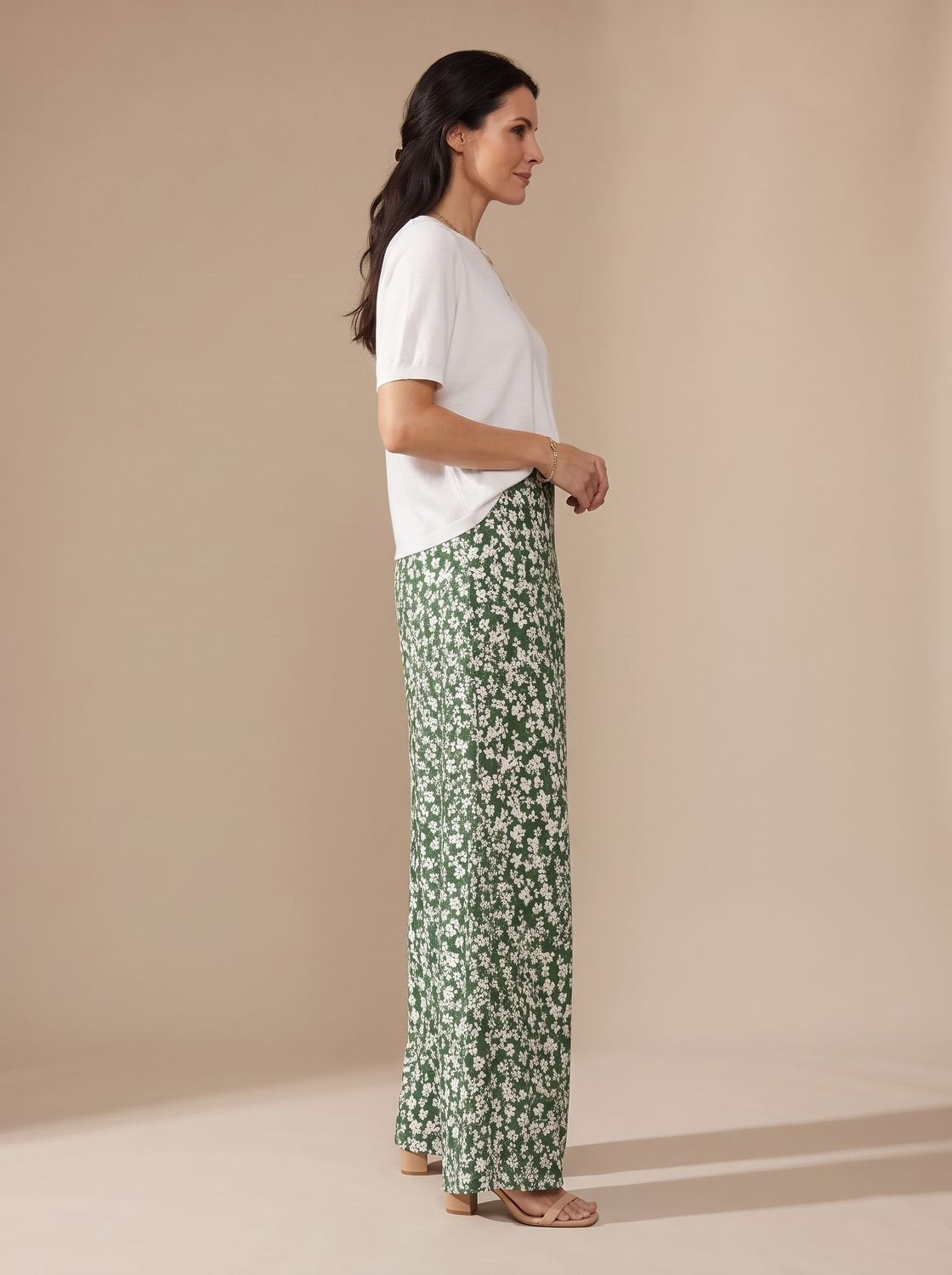 Women's Floral Wide-Leg Casual Palazzo Pants