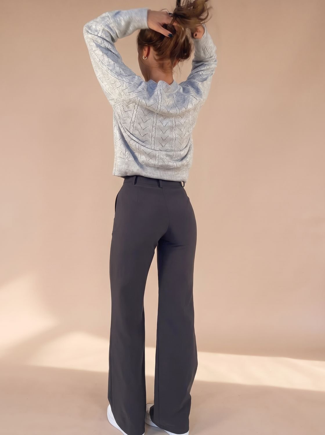Women's High-Waist Wide-Leg Tailored Trousers