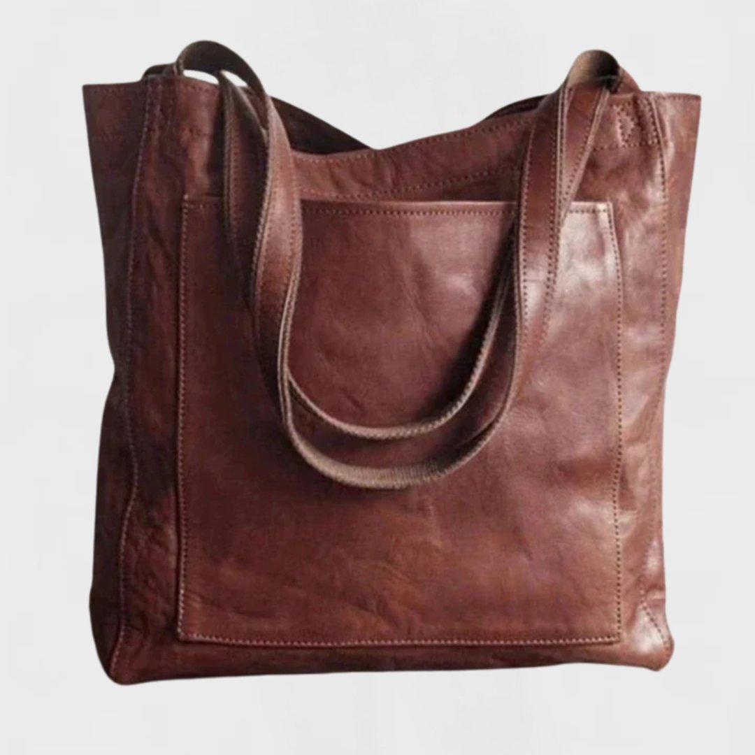 Women's Large Everyday Leather Tote Bags Structured Shoulder Bag
