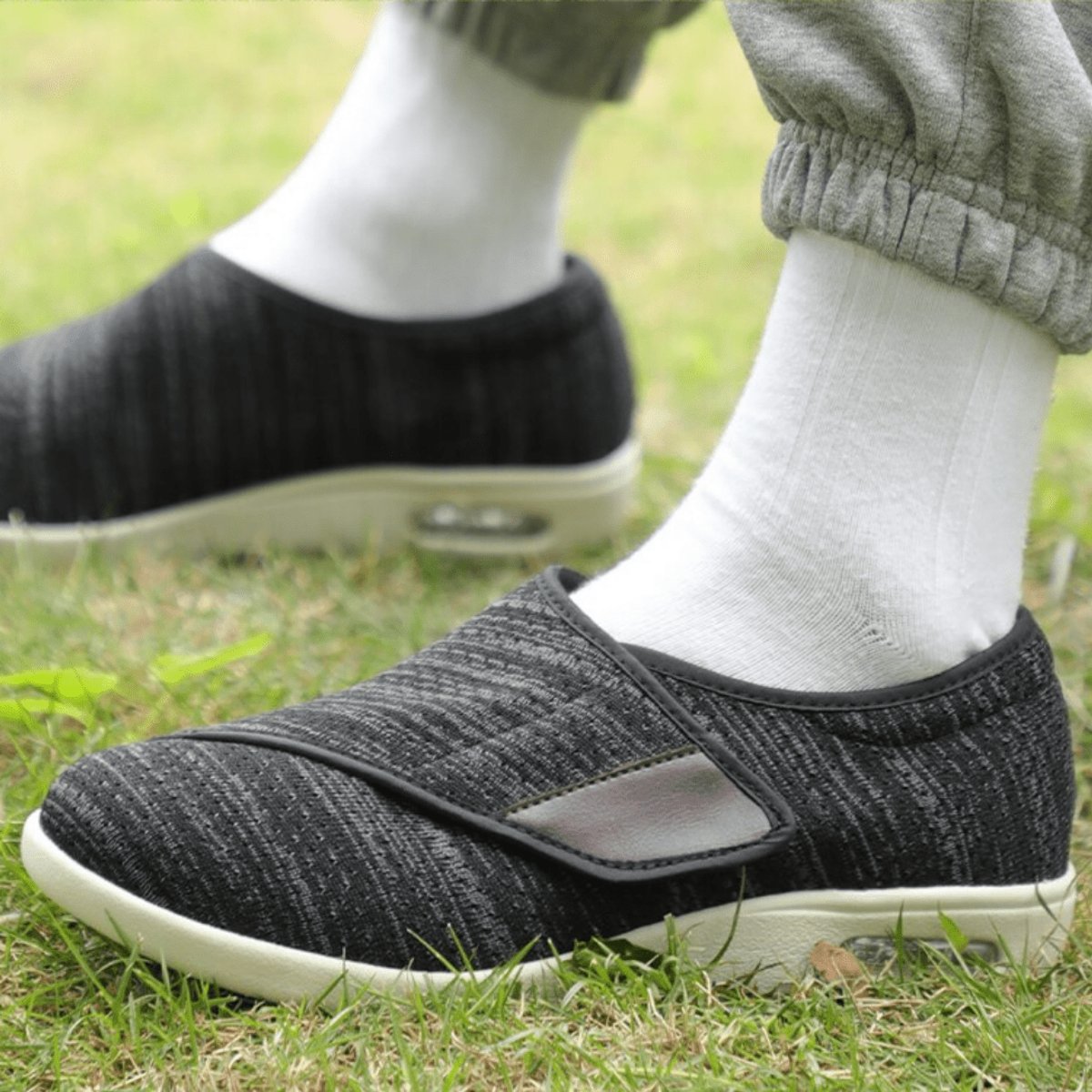 Women's Lightweight Knit Slip-On Comfort Sneakers Air Cushion Sole