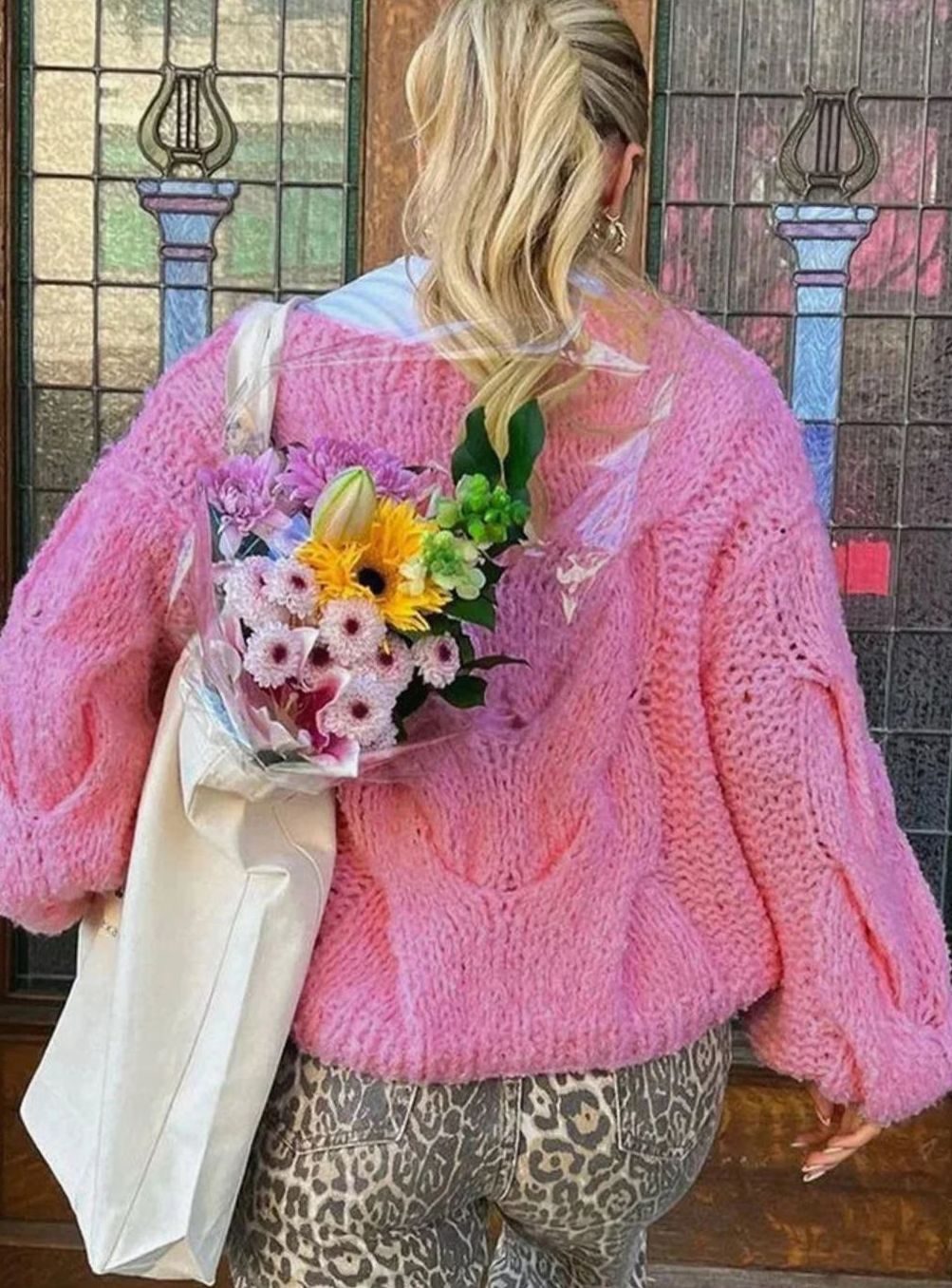 Women's Off-Shoulder Light Knit Sweater Relaxed Fit