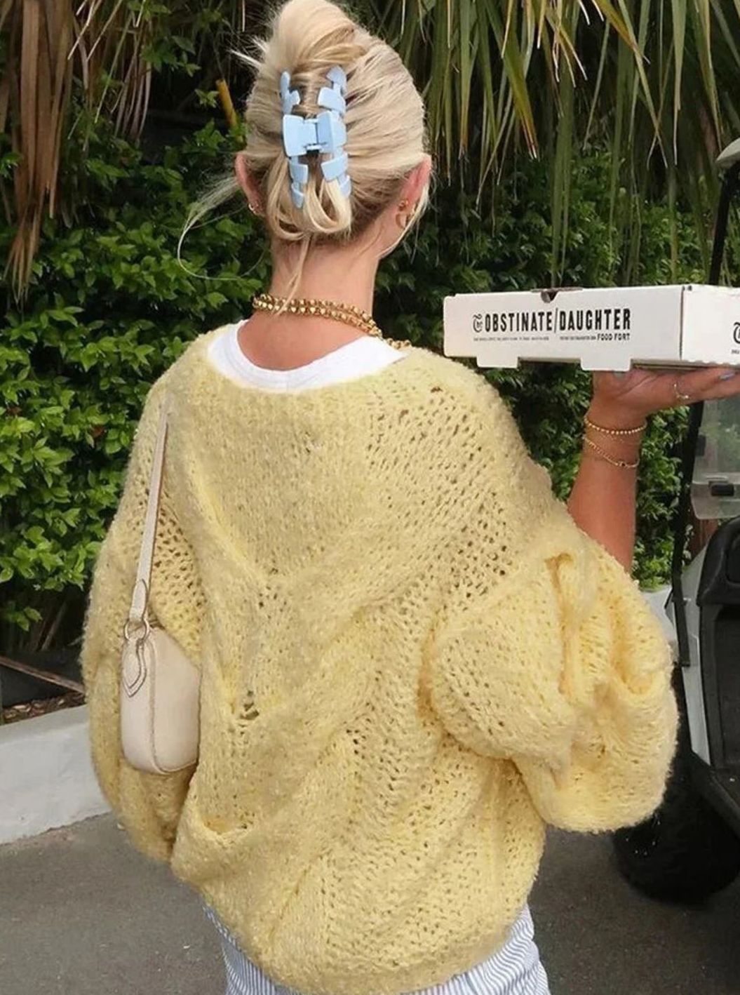 Women's Off-Shoulder Light Knit Sweater Relaxed Fit