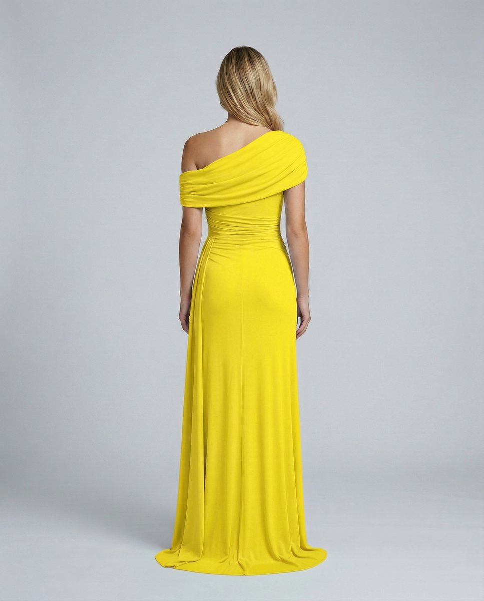 Women's Off-Shoulder Maxi Summer Dress Jumpsuit Ruched Formal Gown
