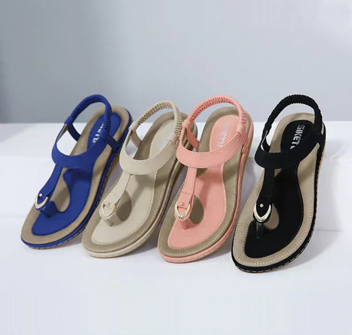 Women's Orthopedic Arch-Support Comfort Sandals Elasticated T-Bar