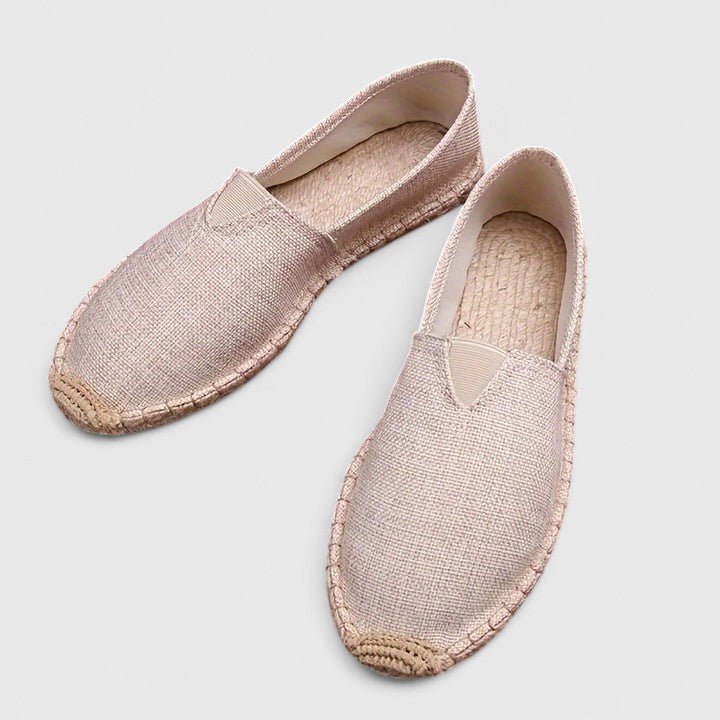 Women's Orthopedic Canvas Slip-On Espadrilles - Beige