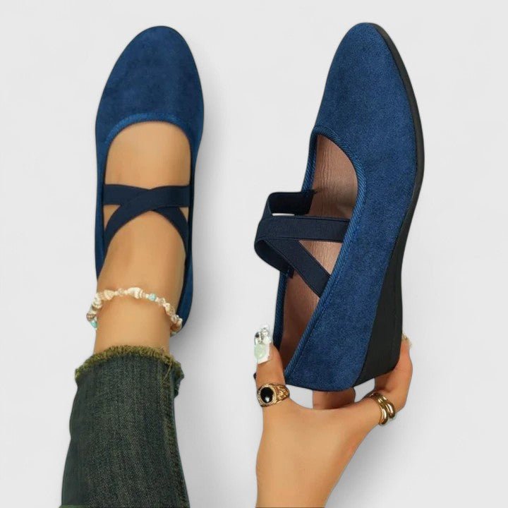 Women's Orthopedic Loafers Slip-On Comfort Casual - Blue