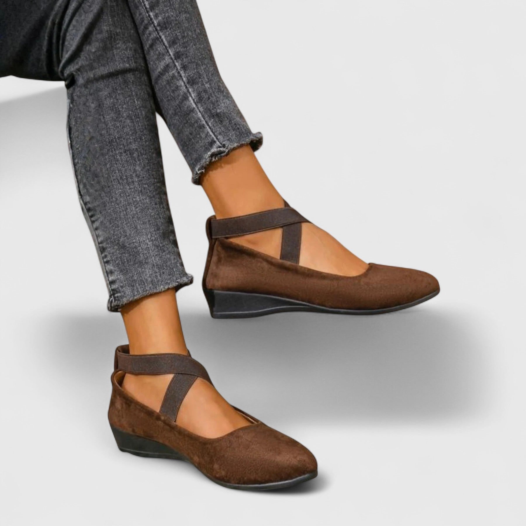 Women's Orthopedic Loafers Slip-On Comfort Casual - Brown