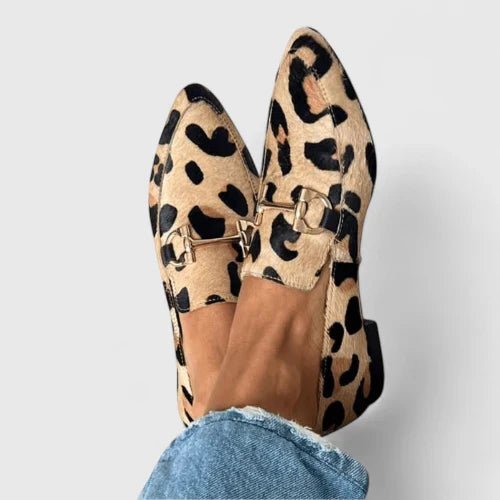 Women's Orthopedic Loafers Slip-On Comfort Leopard Print - Leopard Print