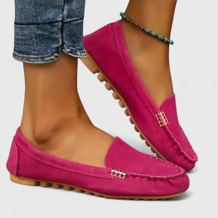 Women's Orthopedic Metal-Detail Slip-On Loafers