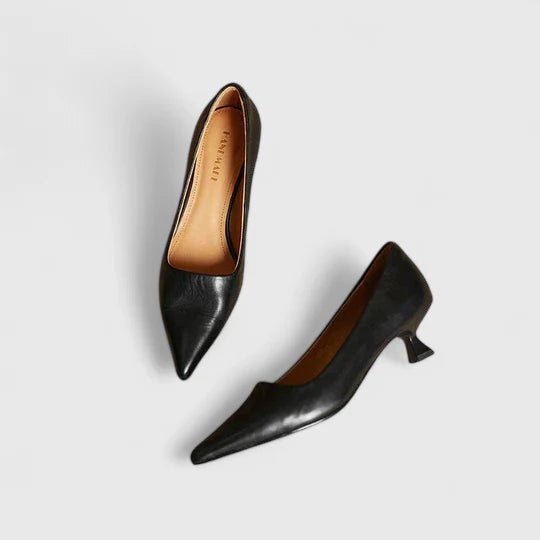 Women's Orthopedic Pointed-Toe Low Kitten Heel Pumps