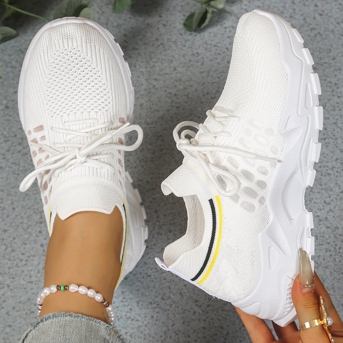 Women's Orthopedic Sneakers Mesh Breathable Comfort - White