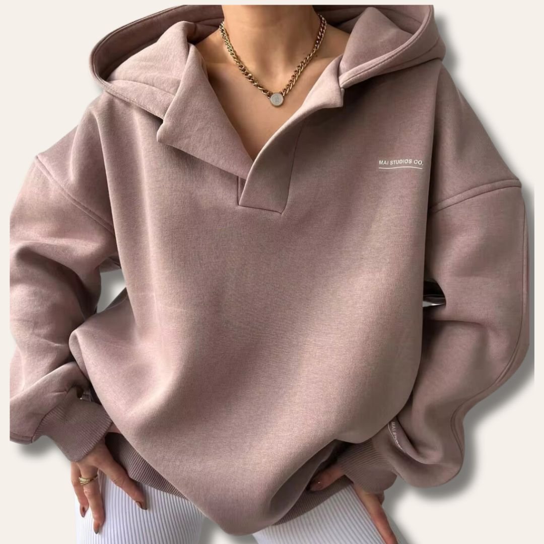Women's Oversized Hoodie Soft Cotton Blend Relaxed Fit