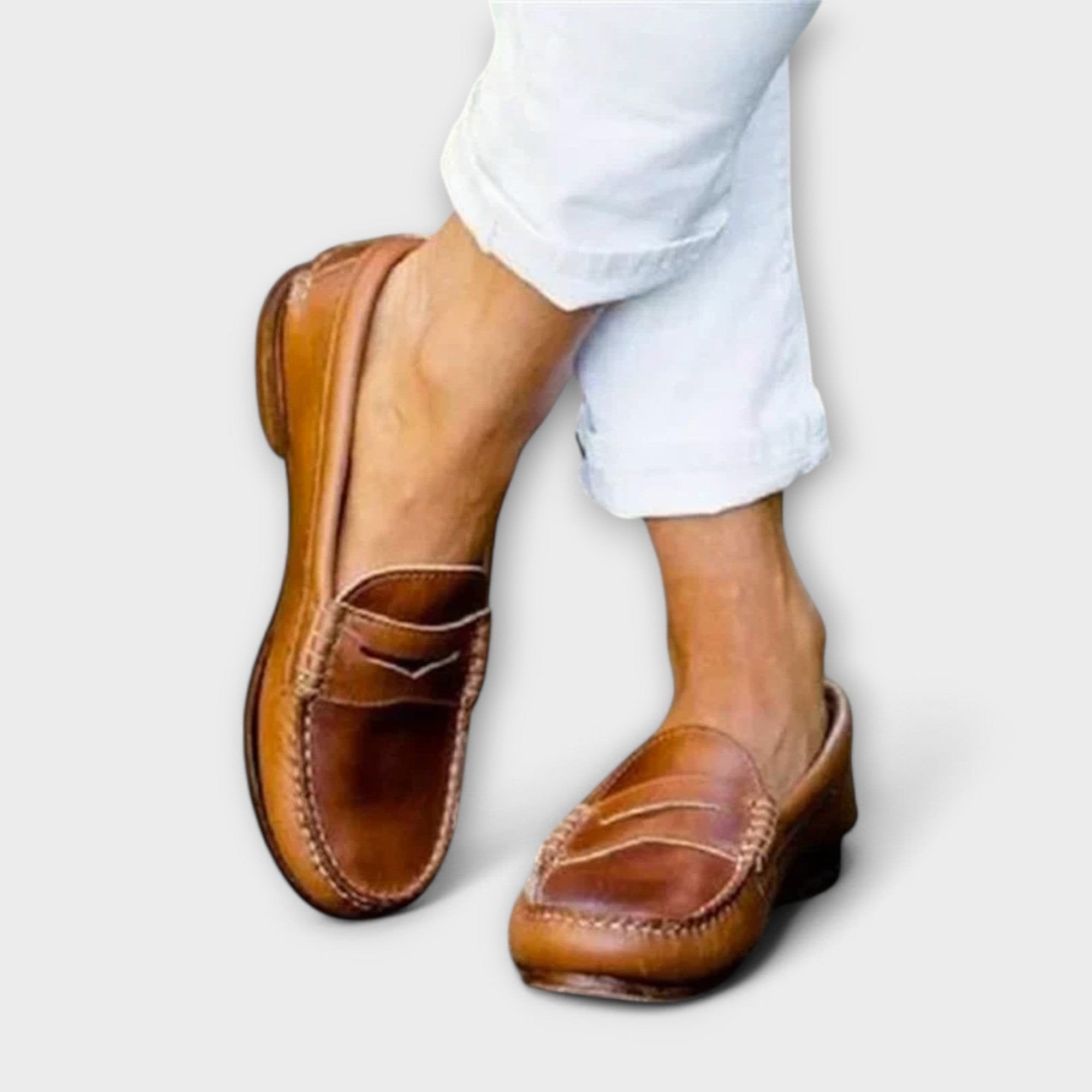 Women's Penny Loafers Slip-On Comfort Leather Classic