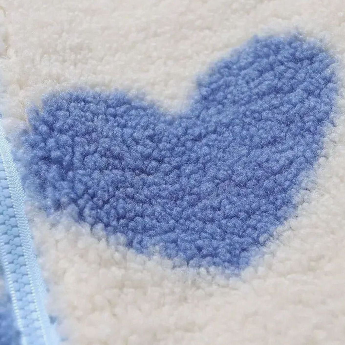 Women's Sherpa Fleece Full-Zip Heart Print Jacket