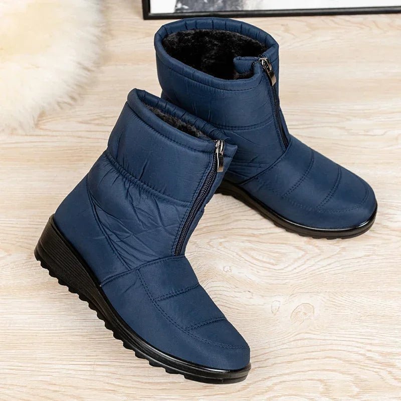 Women's Waterproof Quilted Winter Ankle Snow Boots