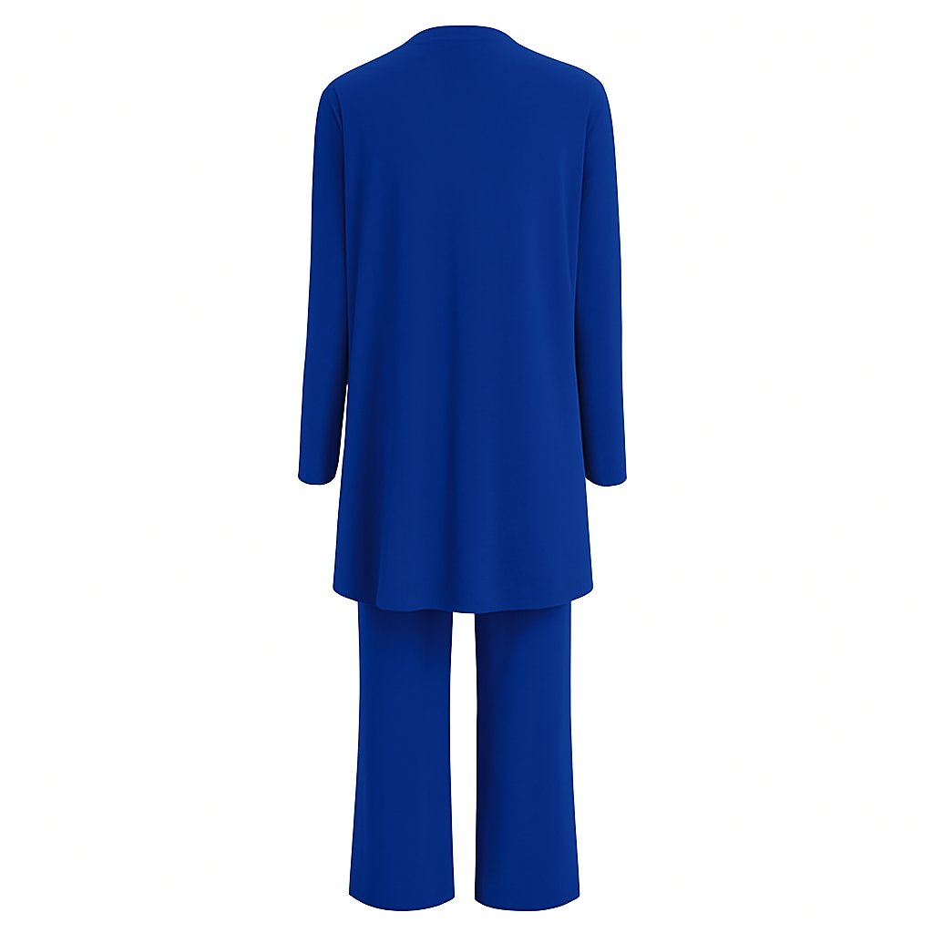 3-Piece Cardigan Set Tank Top Wide Leg Pants Matching