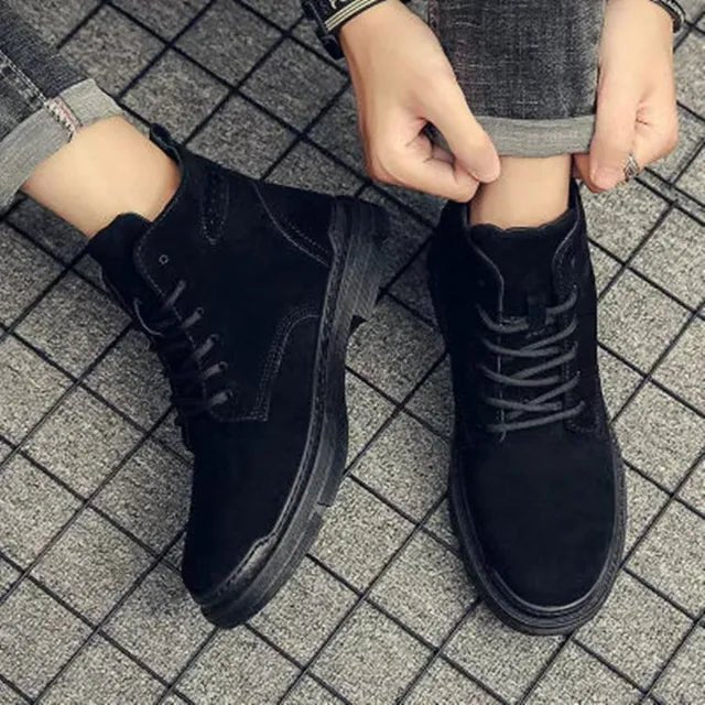 Boots Men's Suede Leather Lace-Up Ankle Desert Chukka