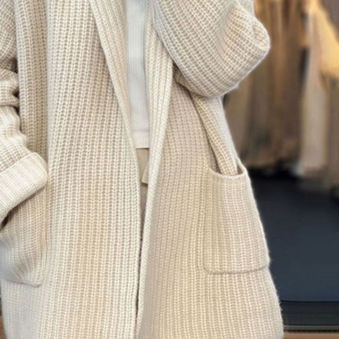 Cardigan Knitted Open Front Oversized Relaxed Fit