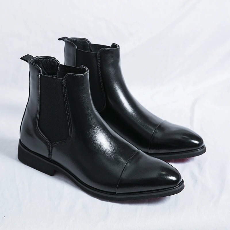 Chelsea Boots Women's Ankle Height Elastic Panels Smooth