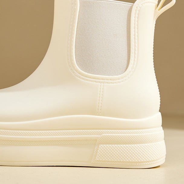 Chelsea Boots Women's Waterproof Platform Rain Ankle