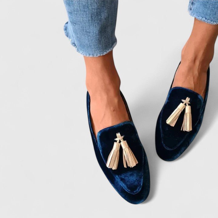 Loafers Women Velvet Slip-On Tassel Comfort Flat