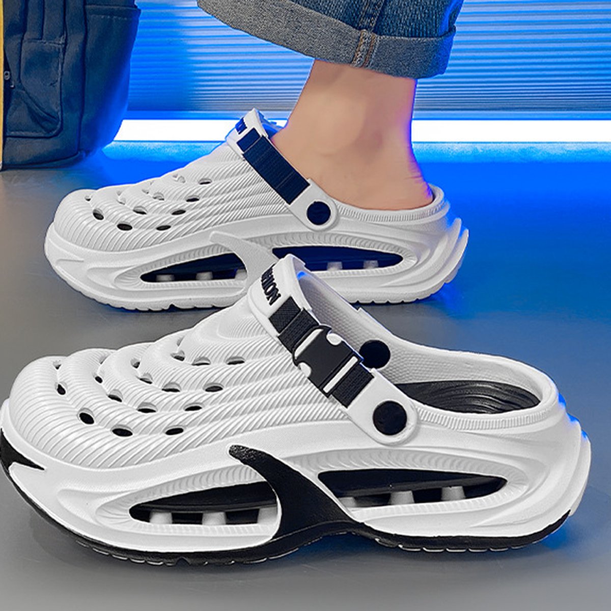 Men's Breathable Non-Slip EVA Comfort Sandals Clogs Adjustable Strap