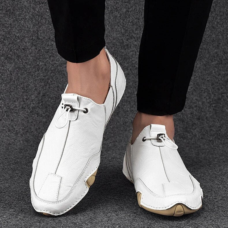 Men's Canvas Slip-On Shoes Casual Everyday Comfort - White