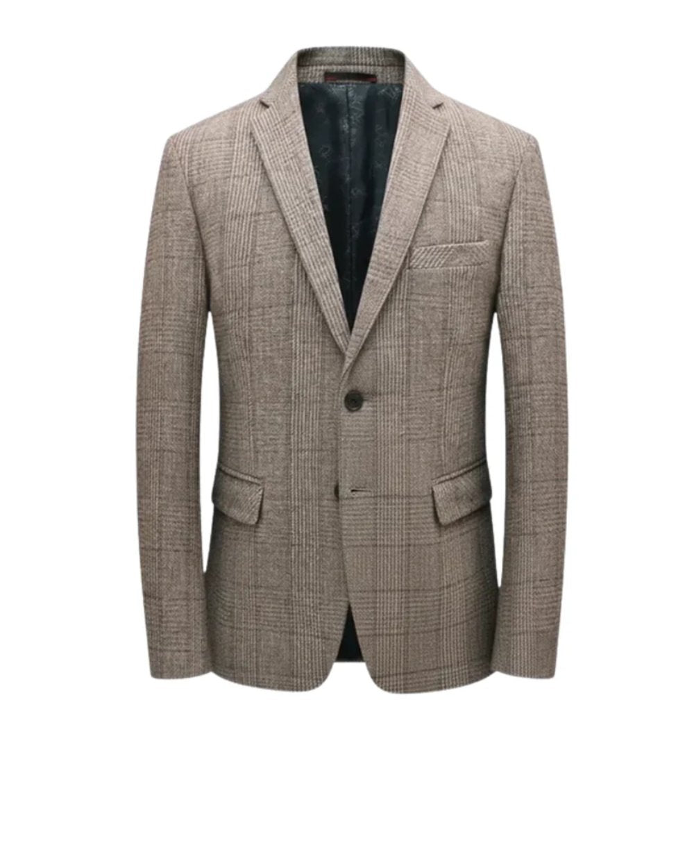 Men's Classic Blazer Tailored Fit Cotton Blend Business