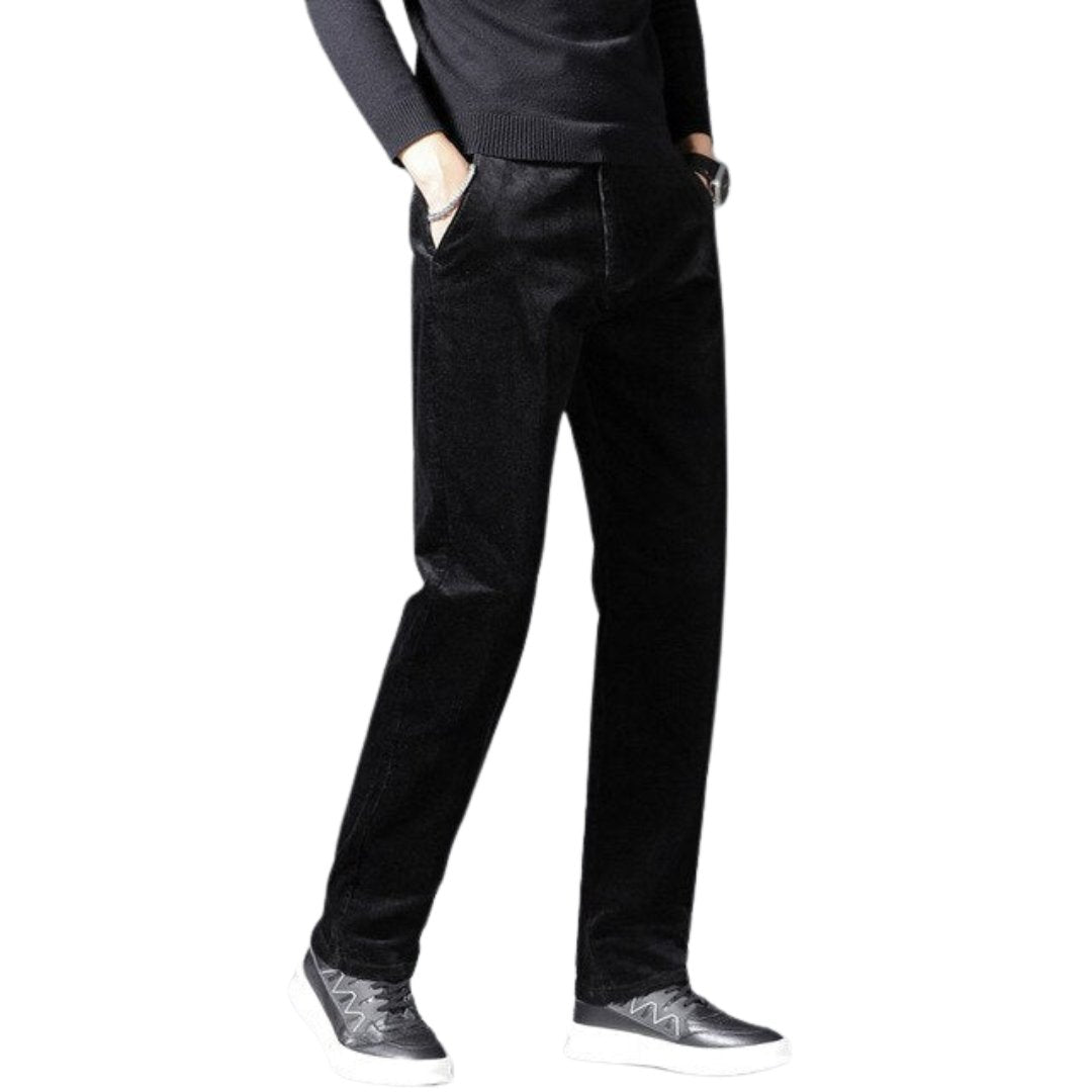 Men's Corduroy Trousers Medium Waist Straight Leg