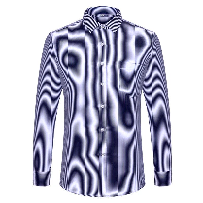 Men's Cotton Dress Shirt Long Sleeve Business Office