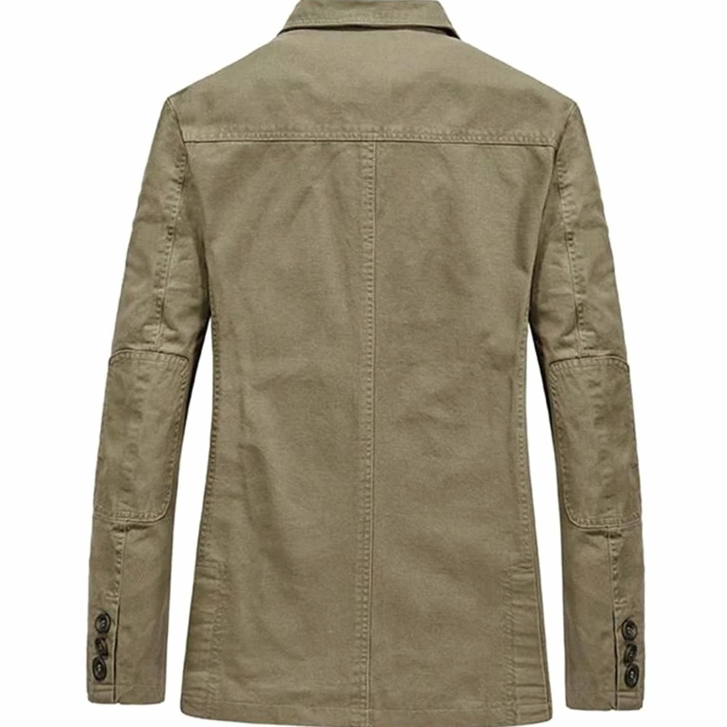 Men's Light Jacket Casual Cotton Blazer Tailored Fit