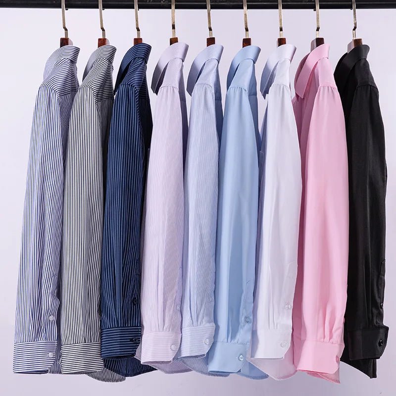 Men's Office Shirt Long Sleeve Cotton Blend Business