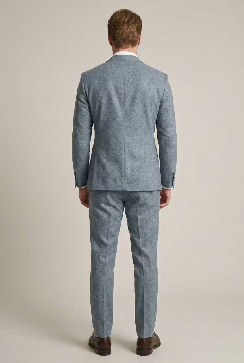Men's Slim-Fit Structured Nylon Blend Two-Piece Set