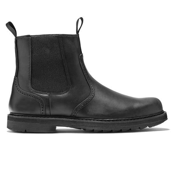 Men's Suede Chelsea Boots with Elastic Side Panels