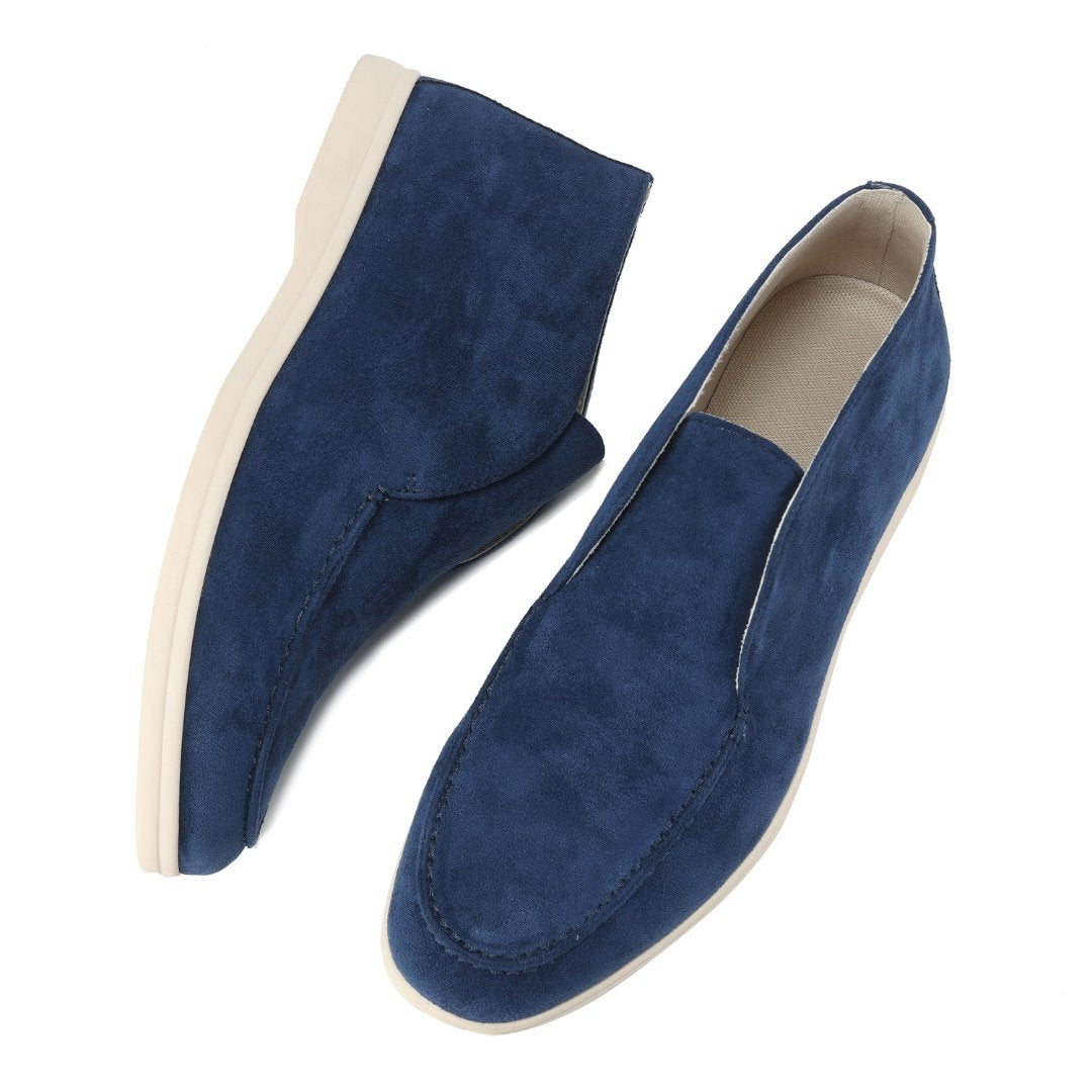 Men's Suede Chukka Boots Slip-On Ankle Height Casual