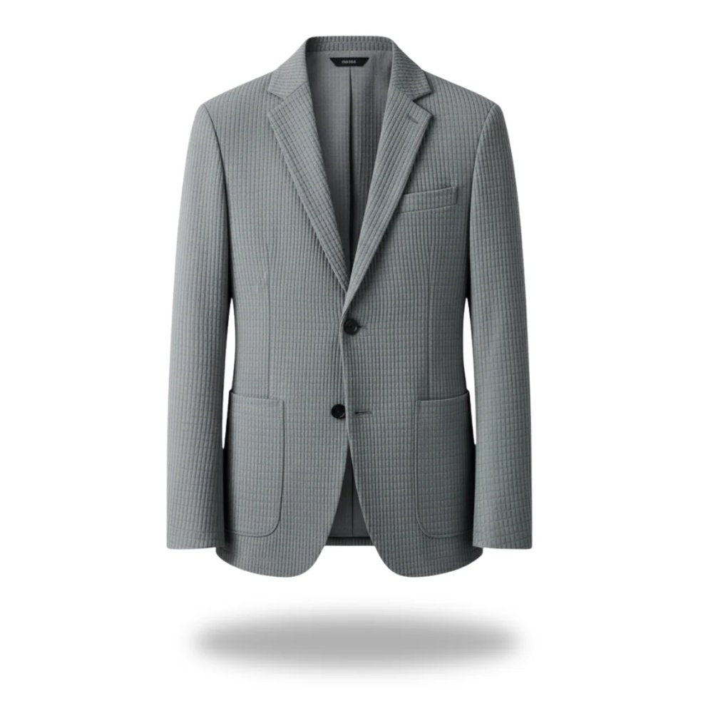 Men's Tailored Blazer Cotton Blend Classic Fit - Grey